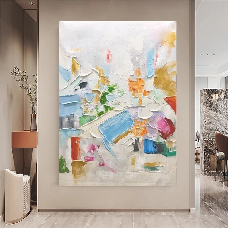 Large Colorful painting #ABSC260