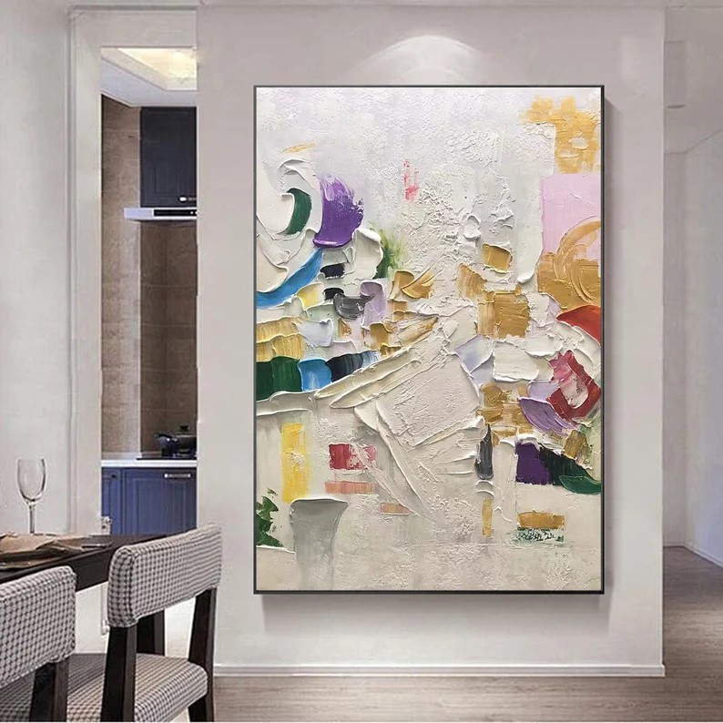 Large Colorful painting #ABSC262
