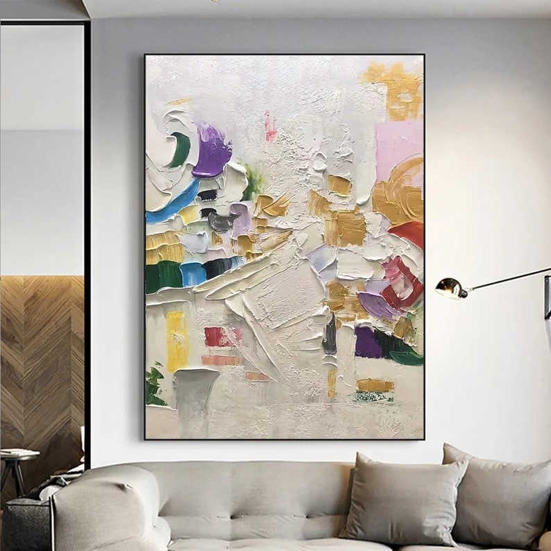 Large Colorful painting #ABSC262