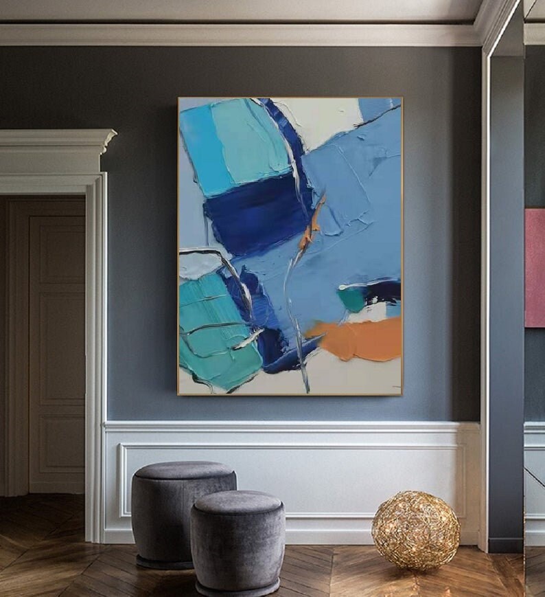 Blue Abstract Painting #ABSC266