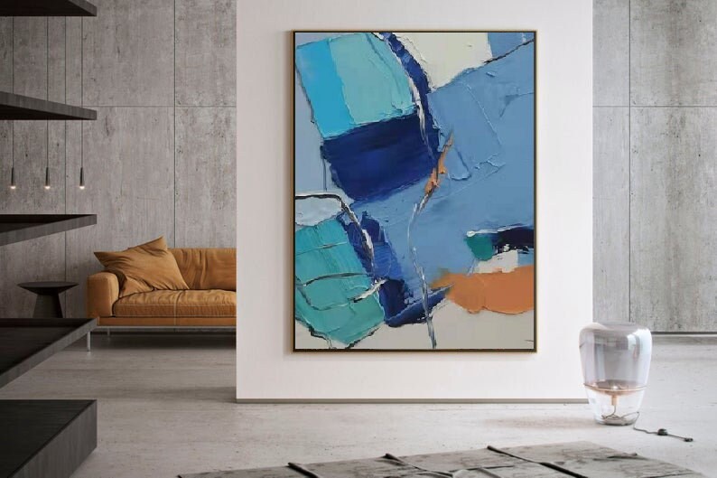 Blue Abstract Painting #ABSC266