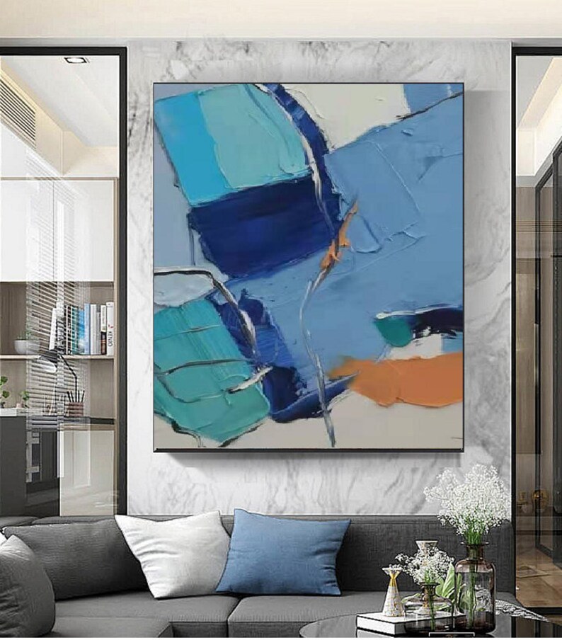 Blue Abstract Painting #ABSC266