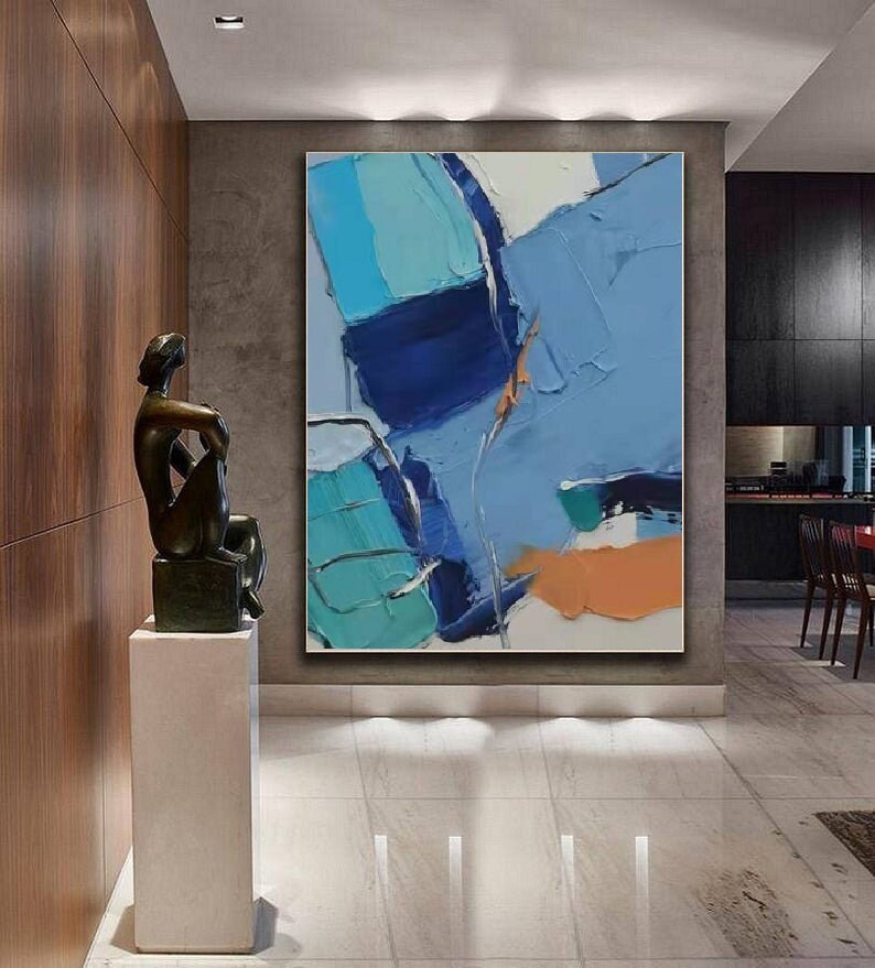 Blue Abstract Painting #ABSC266
