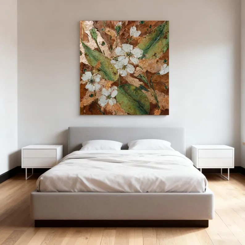 Abstract Flower Oil Painting #ABSC292