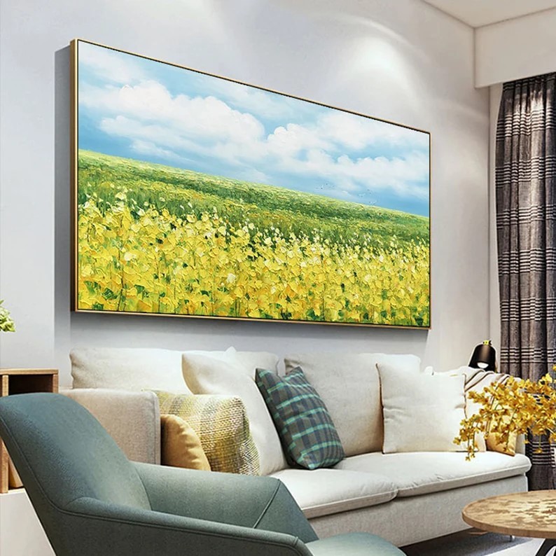 Yellow Flower Painting #ABSC258