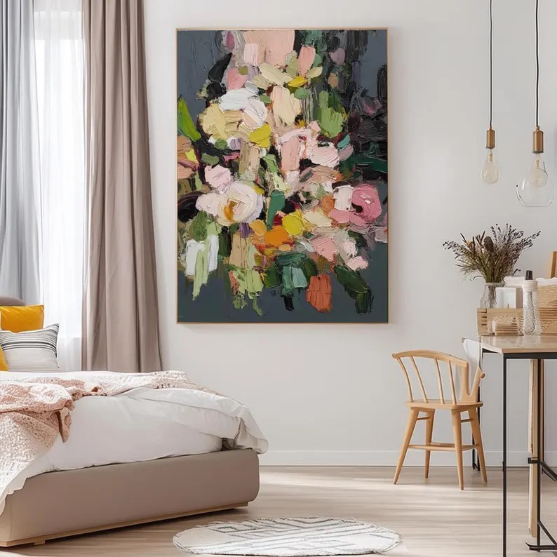 Textured Floral Painting #ABSC289