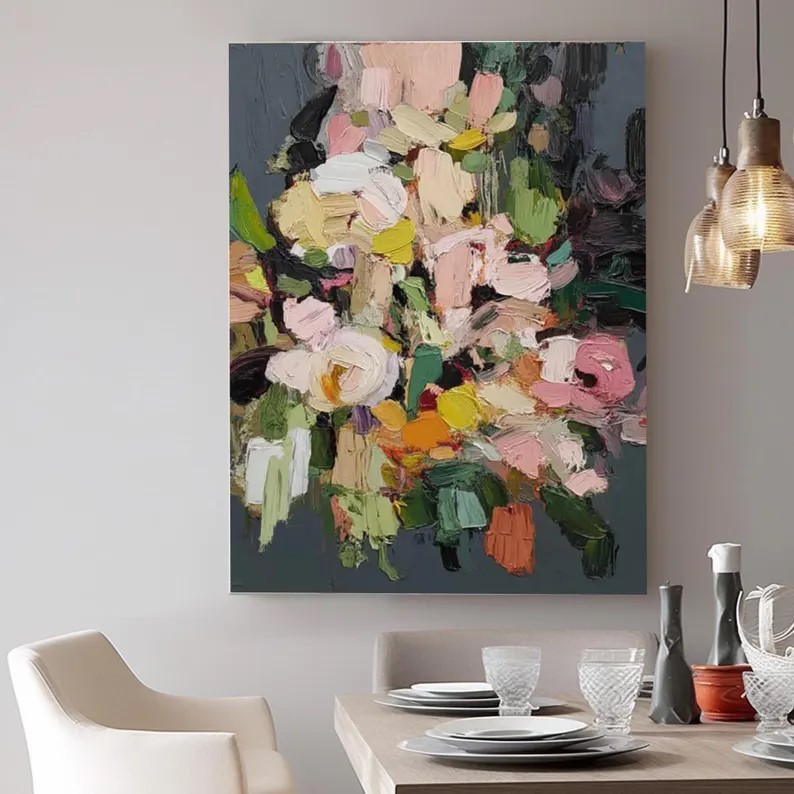 Textured Floral Painting #ABSC289