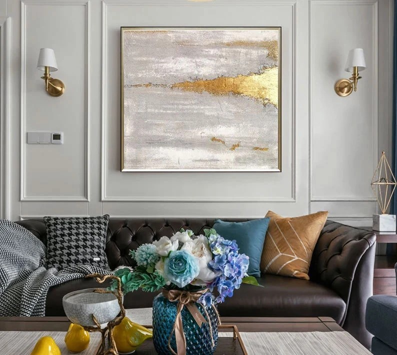 Gold Abstract Painting #ABSC310