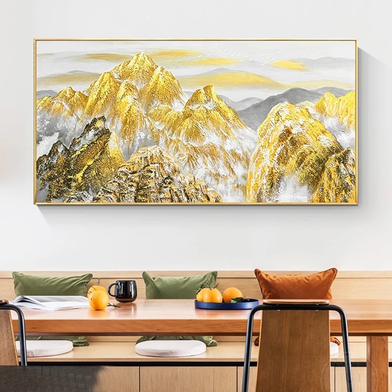Golden Mountains Painting #ABSC311