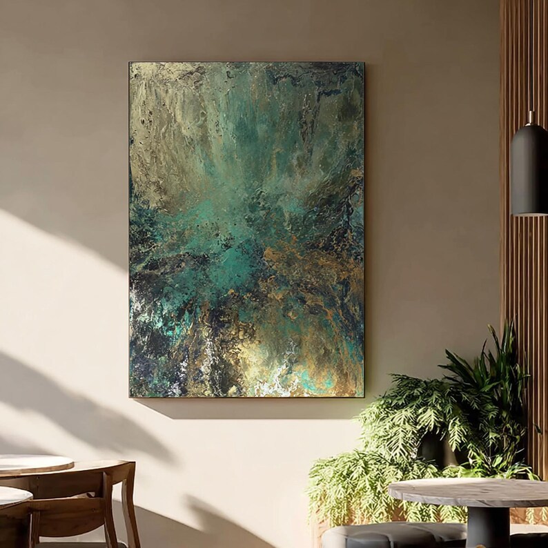 Green minimalist painting #ABSC329