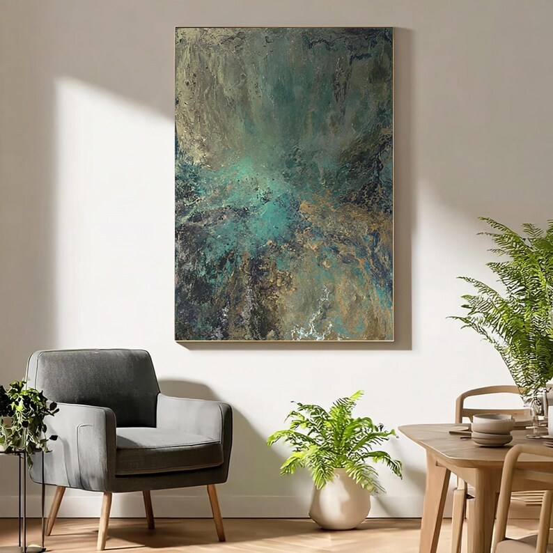 Green minimalist painting #ABSC329