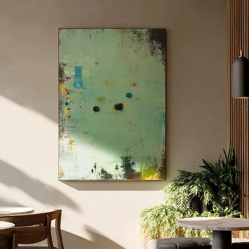 Large Green painting #ABSC331