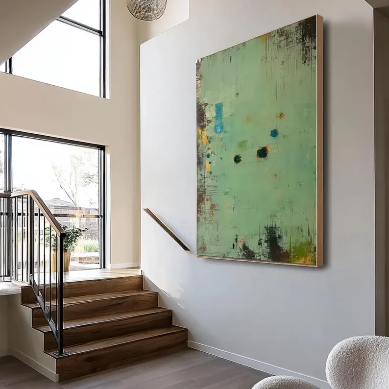 Large Green painting #ABSC331