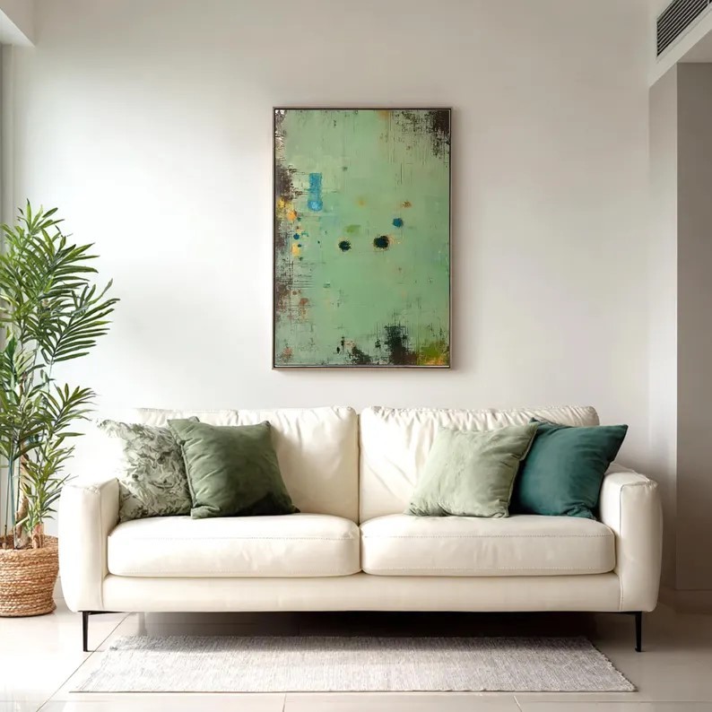 Large Green painting #ABSC331