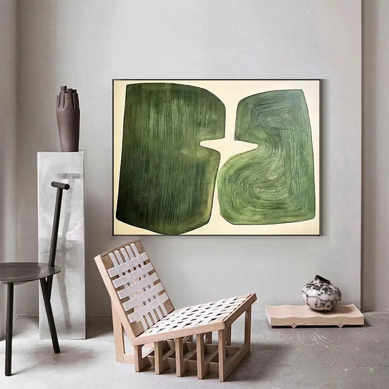 Emerald Green Oil Painting #ABSC333