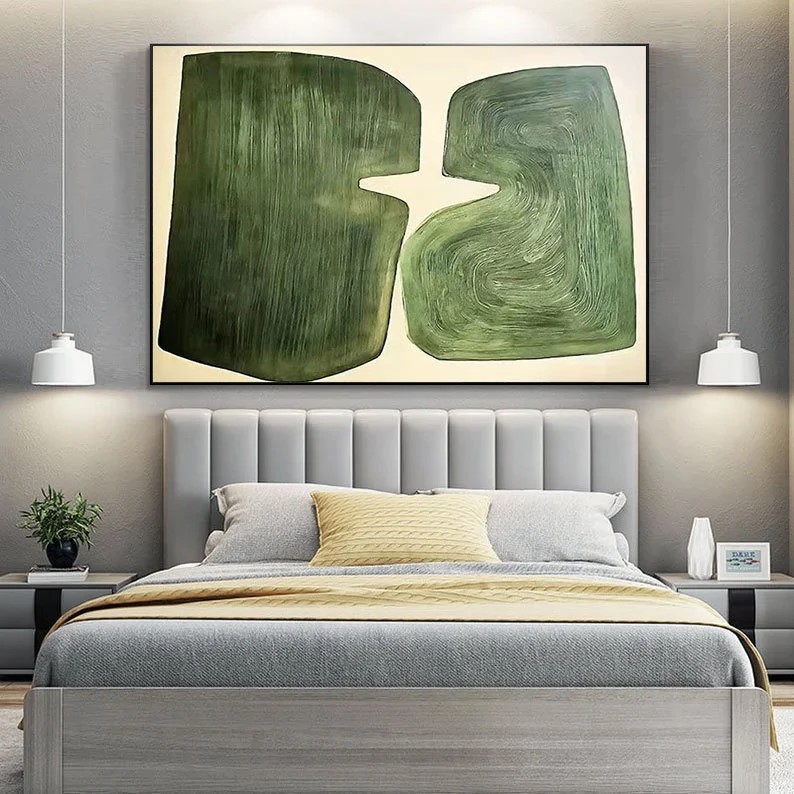 Emerald Green Oil Painting #ABSC333