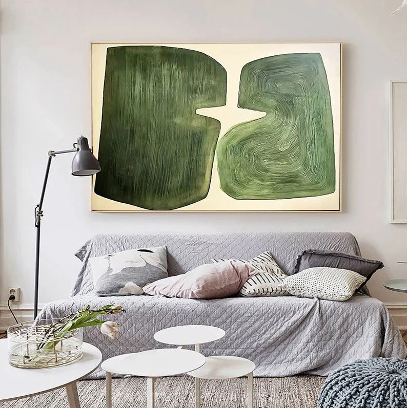 Emerald Green Oil Painting #ABSC333