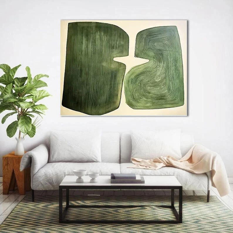 Emerald Green Oil Painting #ABSC333