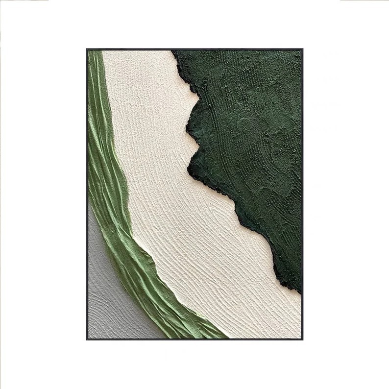 3D Green Texture Painting #ABSC334