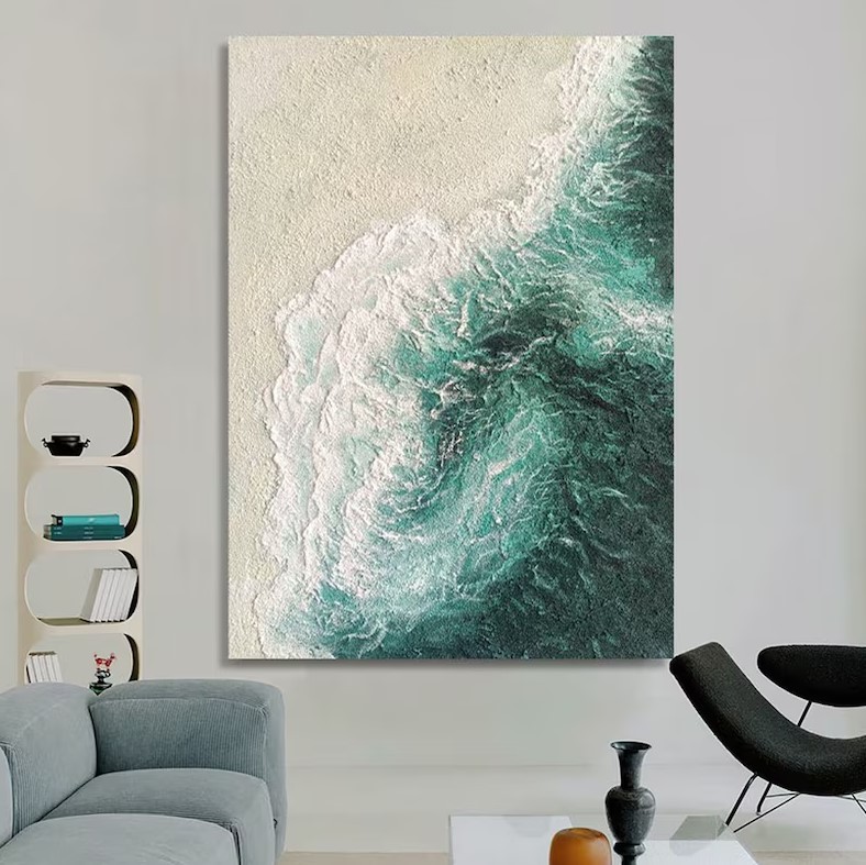 Textured Coastal Painting #ABSC324