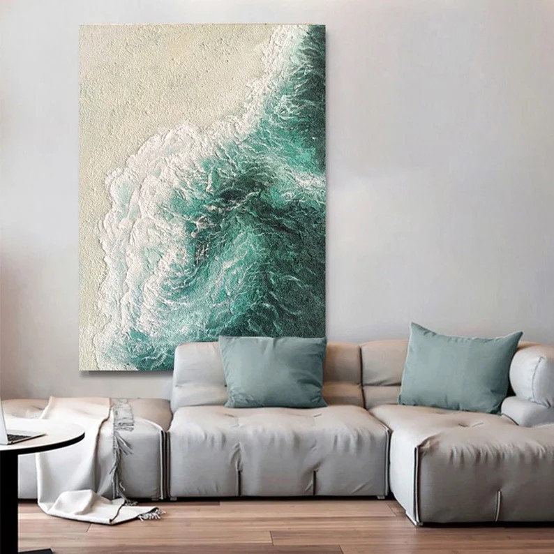 Textured Coastal Painting #ABSC324