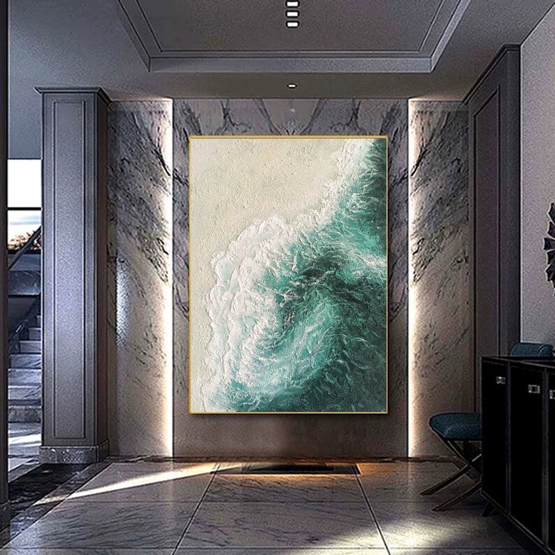 Textured Coastal Painting #ABSC324