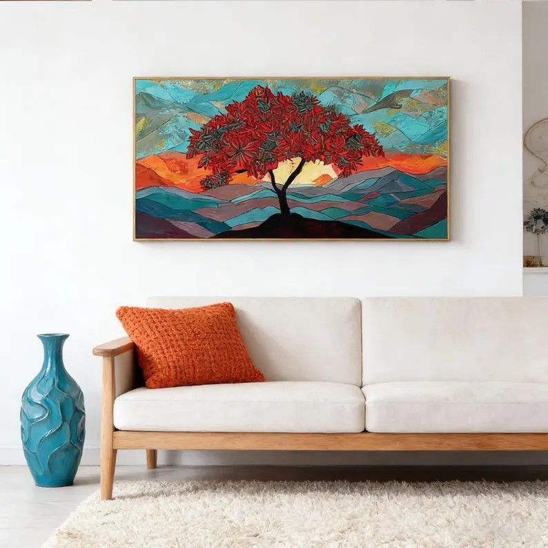 Colorful Trees Painting #ABSC335