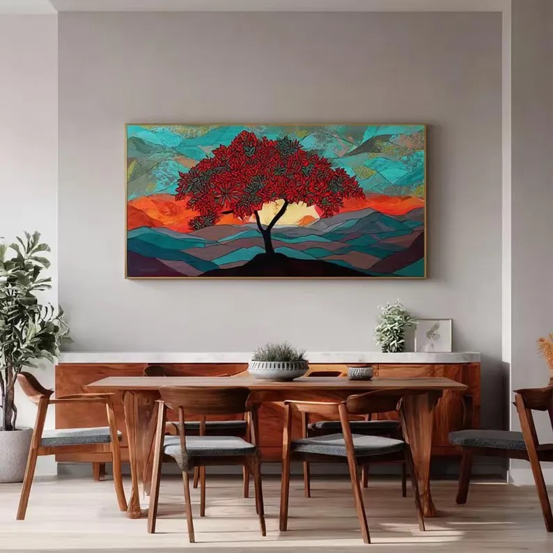 Colorful Trees Painting #ABSC335
