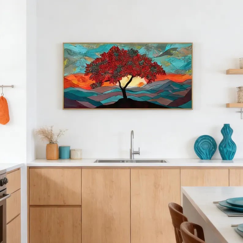 Colorful Trees Painting #ABSC335