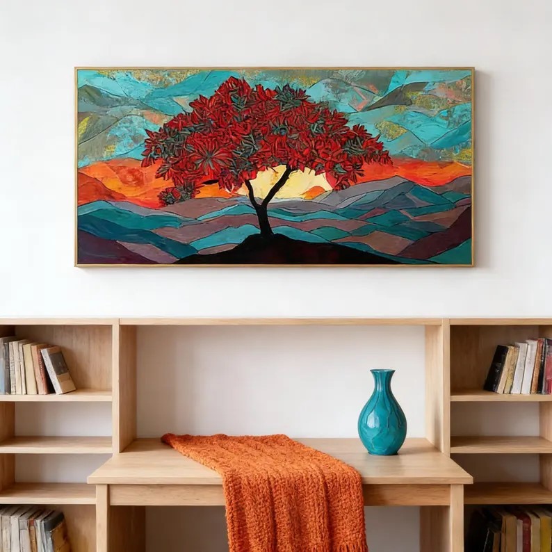 Colorful Trees Painting #ABSC335