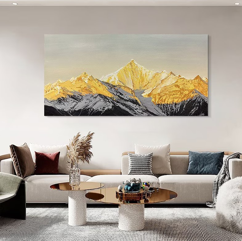 Golden Mountain Painting #ABSC336