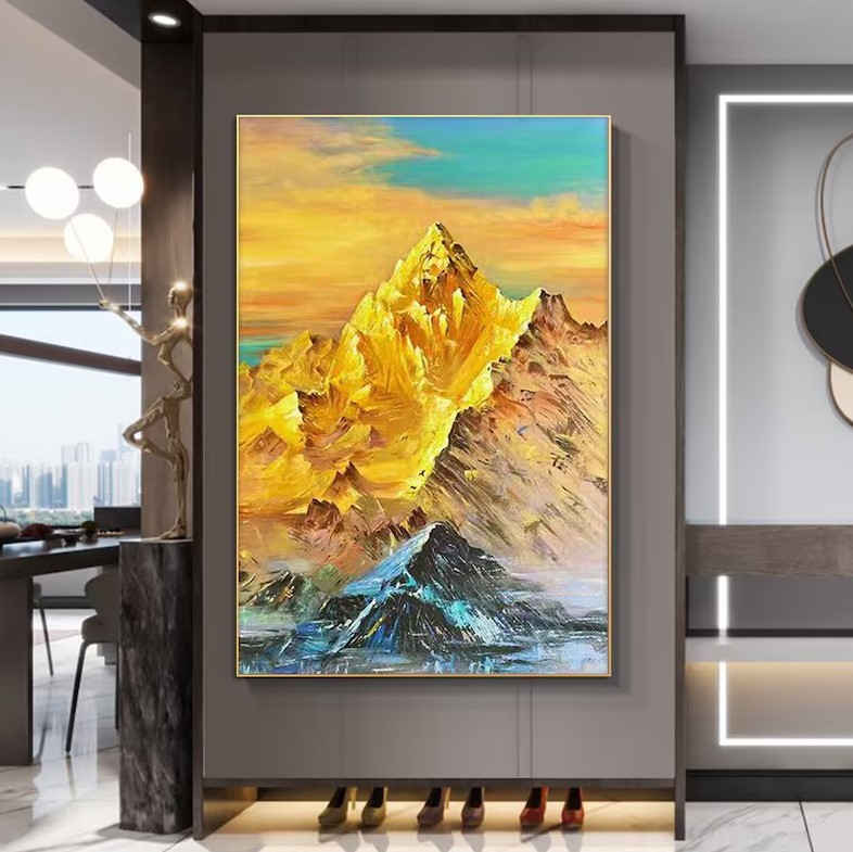 Golden Mountain Painting #ABSC338