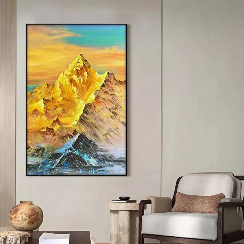 Golden Mountain Painting #ABSC338