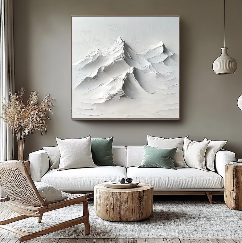 Textured Mountain Painting #ABSC340