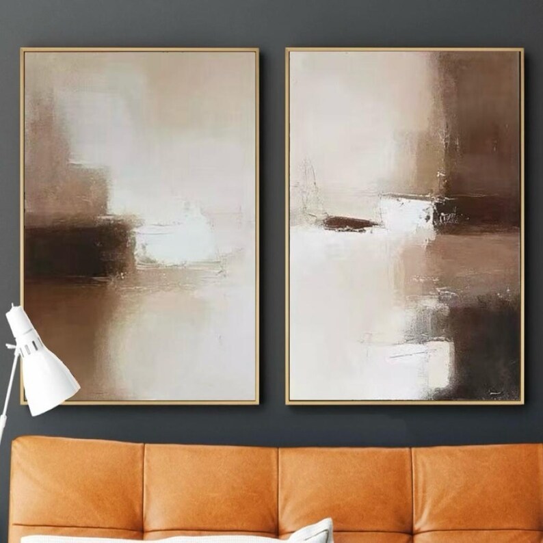 Wabi-Sabi Painting ( 2 Paintings ) #ABSC354