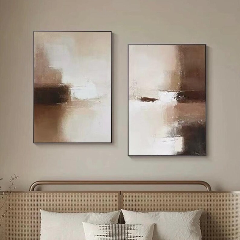 Wabi-Sabi Painting ( 2 Paintings ) #ABSC354