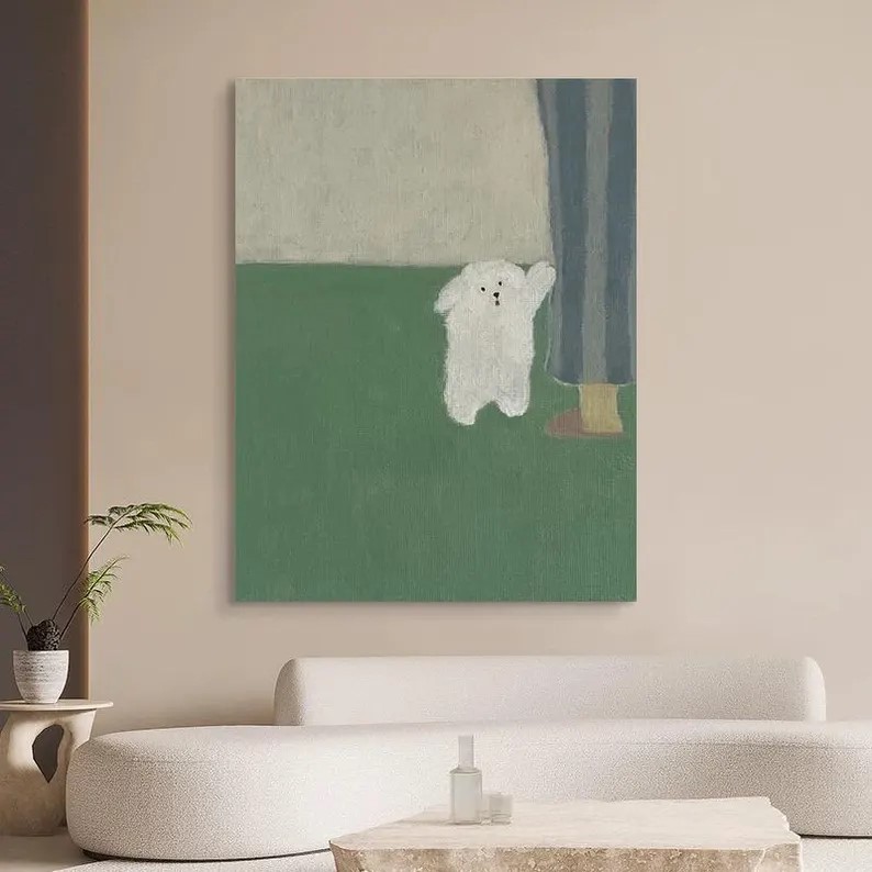 Puppy Oil Painting #ABSY515