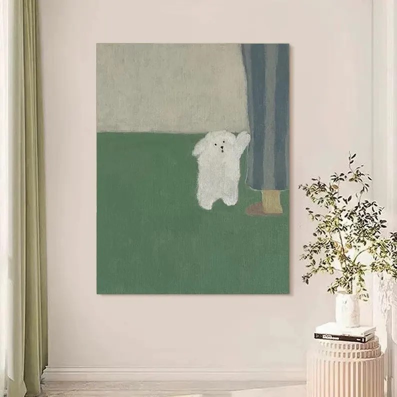 Puppy Oil Painting #ABSY515