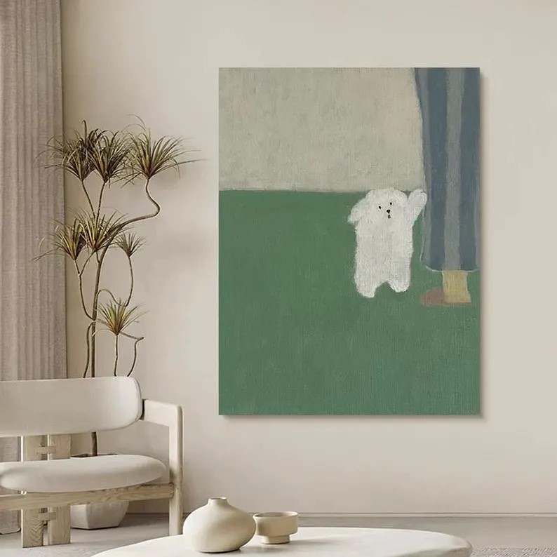 Puppy Oil Painting #ABSY515