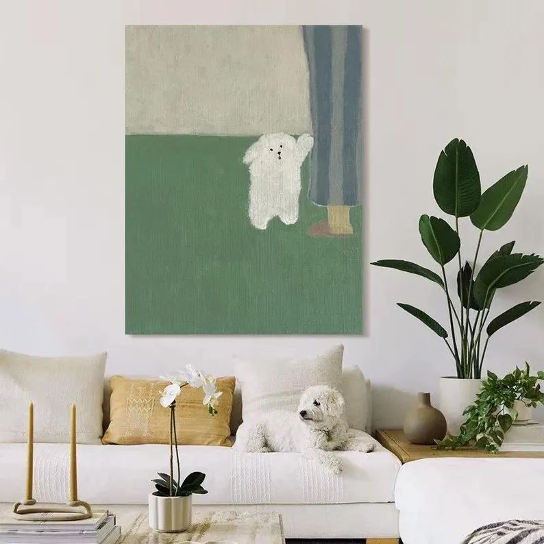 Puppy Oil Painting #ABSY515