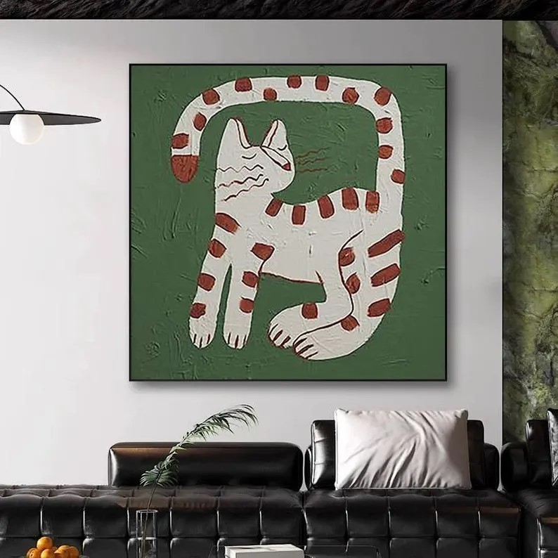 Cat Oil Painting #ABSY517