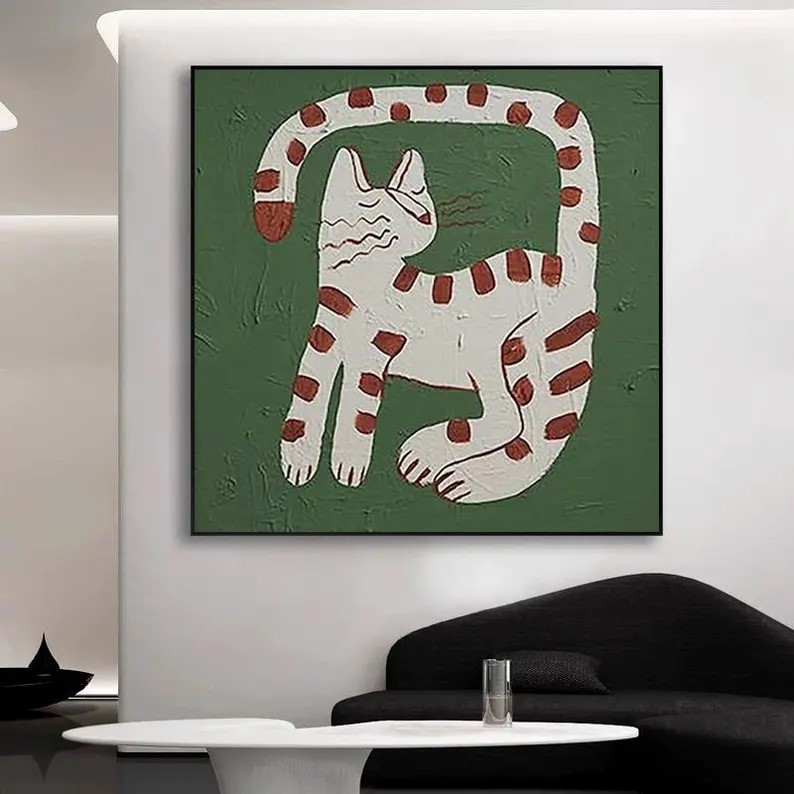 Cat Oil Painting #ABSY517