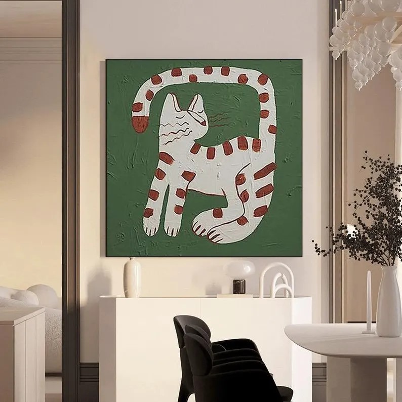 Cat Oil Painting #ABSY517