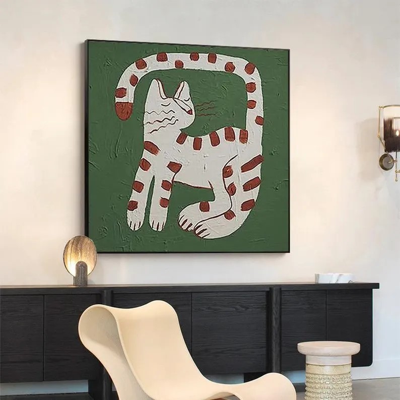 Cat Oil Painting #ABSY517