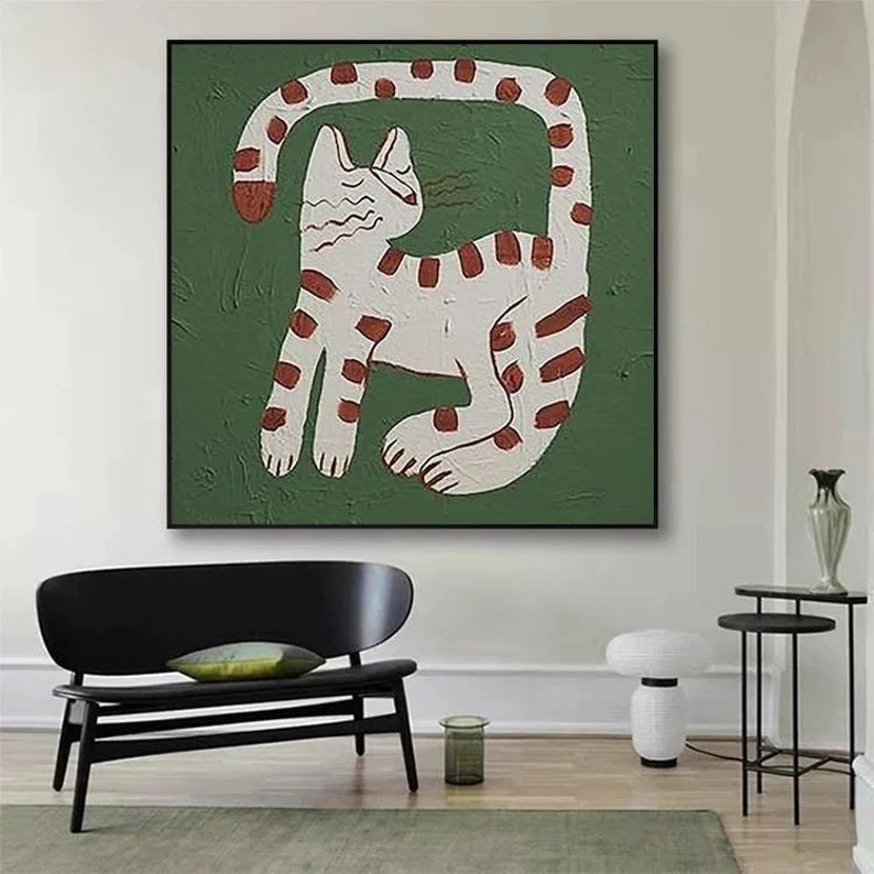 Cat Oil Painting #ABSY517