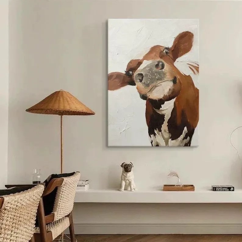 Cow Portrait Painting #ABSY521