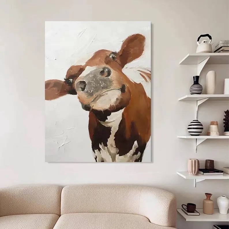 Cow Portrait Painting #ABSY521