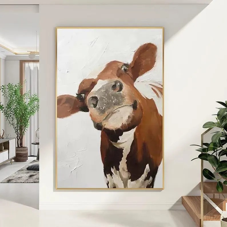 Cow Portrait Painting #ABSY521