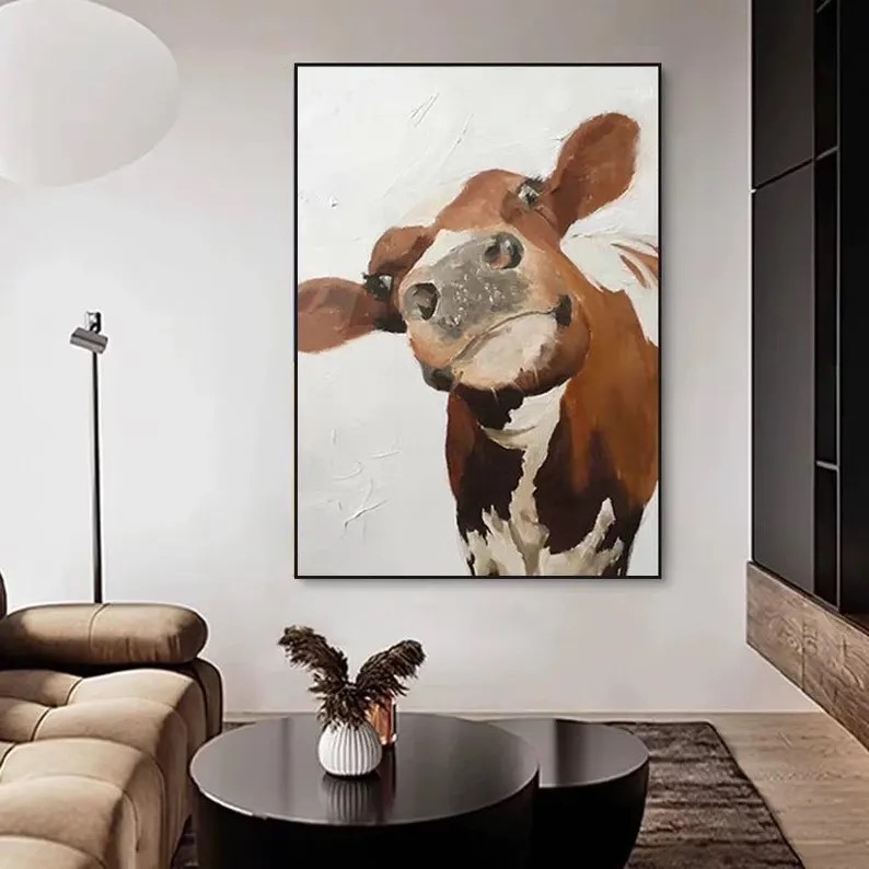 Cow Portrait Painting #ABSY521