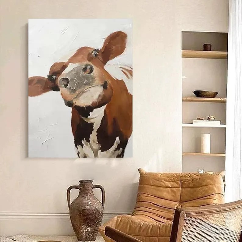 Cow Portrait Painting #ABSY521